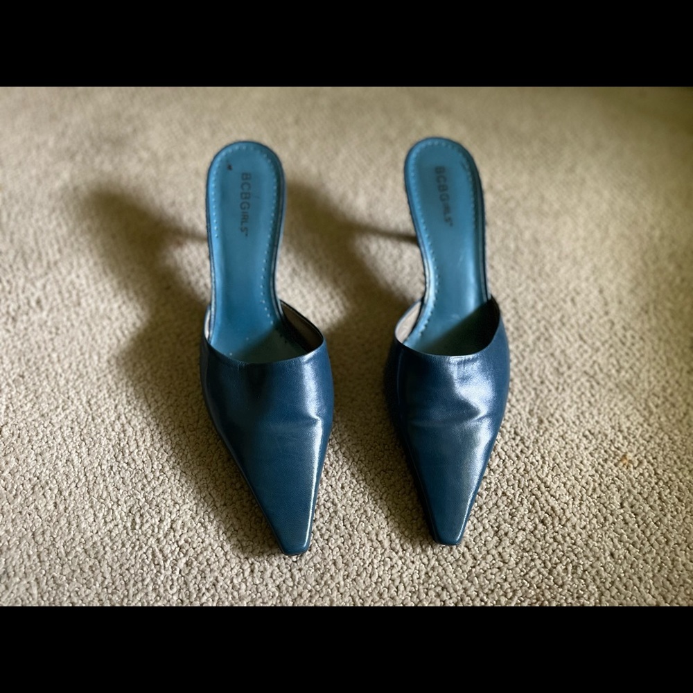 Teal heels by BCBG